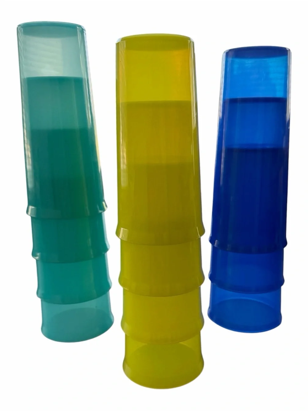 Tupperware Stackable Classic Sheer Tumbler Set of 11 multiple sizes/9, 12, 16 oz